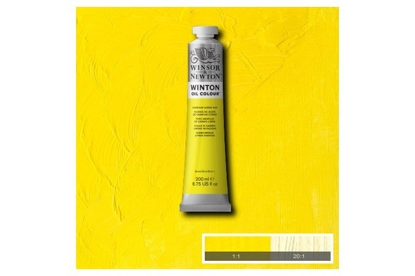 WINTON OIL COL 200 ml Cad lemon hue (07) 087 i gruppen SPORT, FRITID & HOBBY / Hobby / Male & Tegne / Kunstnerfarger / Oljefarger hos TP E-commerce Nordic AB (A09042)