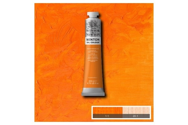 WINTON OIL COL 200 ml Cad oransje fargetone (04) 090 i gruppen SPORT, FRITID & HOBBY / Hobby / Male & Tegne / Kunstnerfarger / Oljefarger hos TP E-commerce Nordic AB (A09047)