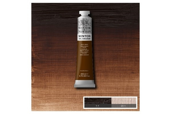 Winton Oil Col 200Ml (03) Burnt Umber 076 i gruppen SPORT, FRITID & HOBBY / Hobby / Male & Tegne / Kunstnerfarger / Oljefarger hos TP E-commerce Nordic AB (A09064)