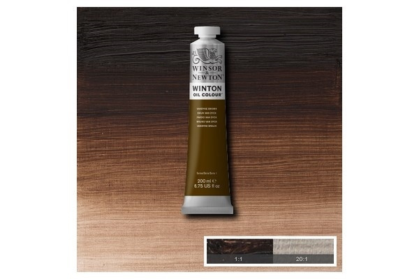 Winton Oil Col 200 ml (41) Vandyke Brown 676 i gruppen SPORT, FRITID & HOBBY / Hobby / Male & Tegne / Kunstnerfarger / Oljefarger hos TP E-commerce Nordic AB (A09065)