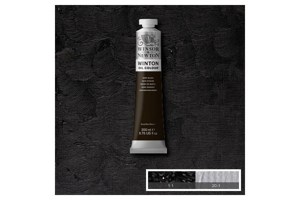 Winton Oil Col 200 ml (24) Ivory Black 331 i gruppen SPORT, FRITID & HOBBY / Hobby / Male & Tegne / Kunstnerfarger / Oljefarger hos TP E-commerce Nordic AB (A09068)