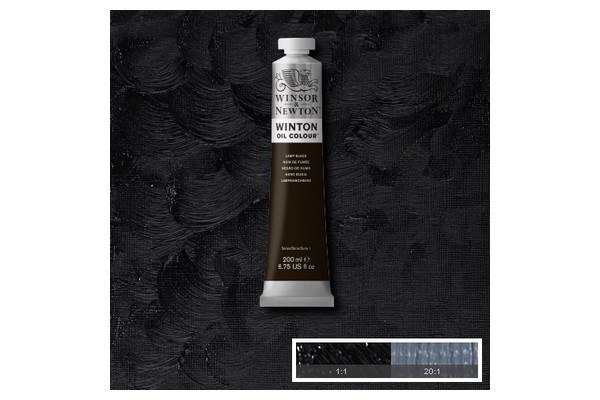 Winton Oil Col 200Ml (25) Lampe Svart 337 i gruppen SPORT, FRITID & HOBBY / Hobby / Male & Tegne / Kunstnerfarger / Oljefarger hos TP E-commerce Nordic AB (A09069)