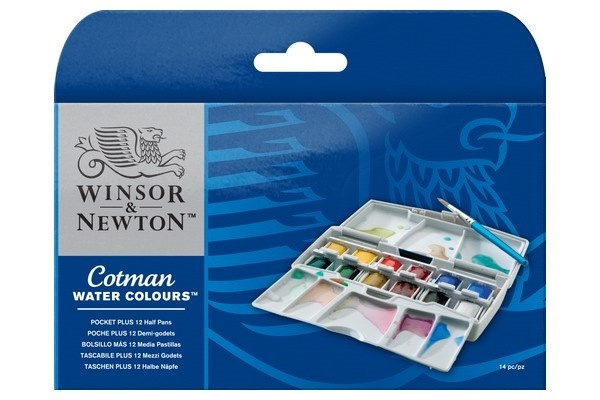 Cotman Water Colour Pocketbox PLUS i gruppen SPORT, FRITID & HOBBY / Hobby / Male & Tegne / Kunstnerfarger / Akvarellfarger hos TP E-commerce Nordic AB (A09088)