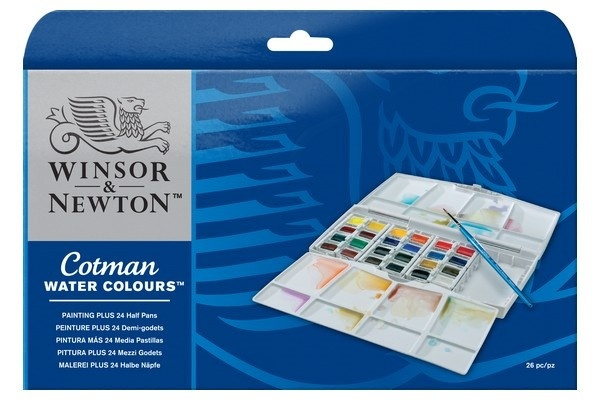 Cotman Water Colour Pan paintingbox PLUS i gruppen SPORT, FRITID & HOBBY / Hobby / Male & Tegne / Kunstnerfarger / Akvarellfarger hos TP E-commerce Nordic AB (A09091)