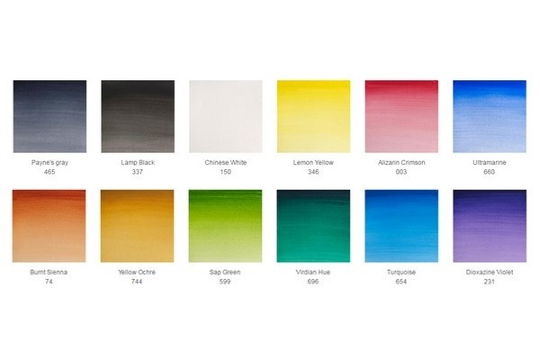 Cotman Water Brush Pen-sett 12 x 1/2-cp i gruppen SPORT, FRITID & HOBBY / Hobby / Male & Tegne / Kunstnerfarger / Akvarellfarger hos TP E-commerce Nordic AB (A09101)