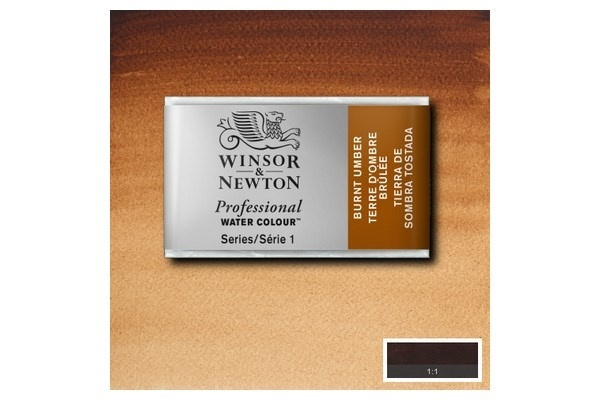 Prof Water Colour Pan/W Burnt Umber 076 i gruppen SPORT, FRITID & HOBBY / Hobby / Male & Tegne / Kunstnerfarger / Akvarellfarger hos TP E-commerce Nordic AB (A09107)