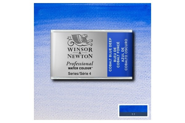 Prof Water Colour Pan/W Cobalt Blue Deep 180 i gruppen SPORT, FRITID & HOBBY / Hobby / Male & Tegne / Kunstnerfarger / Akvarellfarger hos TP E-commerce Nordic AB (A09113)