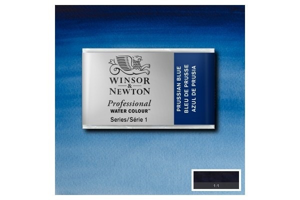 Prof Water Colour Pan/W Prussian Blue 538 i gruppen SPORT, FRITID & HOBBY / Hobby / Male & Tegne / Kunstnerfarger / Akvarellfarger hos TP E-commerce Nordic AB (A09133)