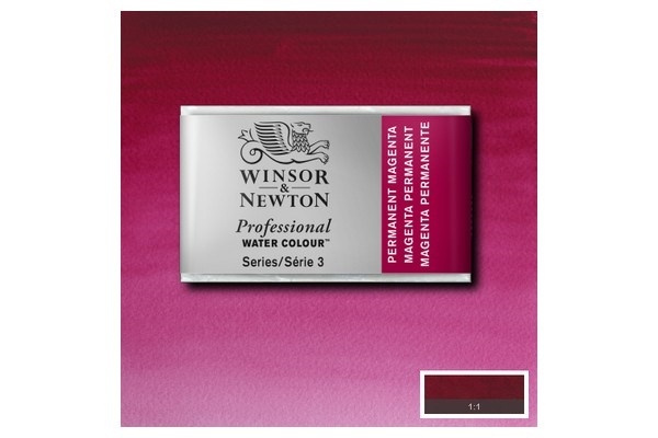 Prof Water Colour Pan/W Perm Magenta 489 i gruppen SPORT, FRITID & HOBBY / Hobby / Male & Tegne / Kunstnerfarger / Akvarellfarger hos TP E-commerce Nordic AB (A09138)