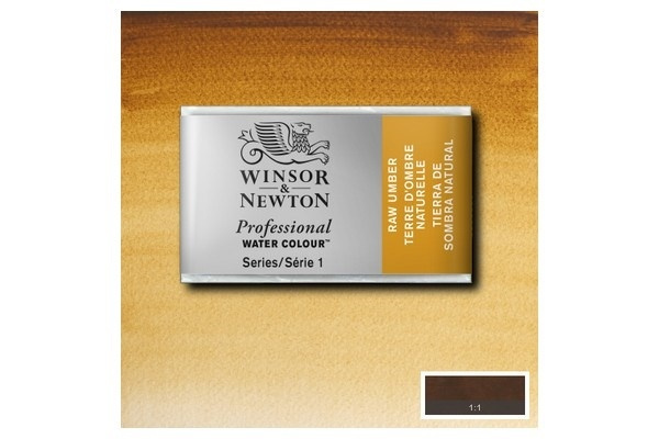 Prof Water Colour Pan/W Raw Umber 554 i gruppen SPORT, FRITID & HOBBY / Hobby / Male & Tegne / Kunstnerfarger / Akvarellfarger hos TP E-commerce Nordic AB (A09146)