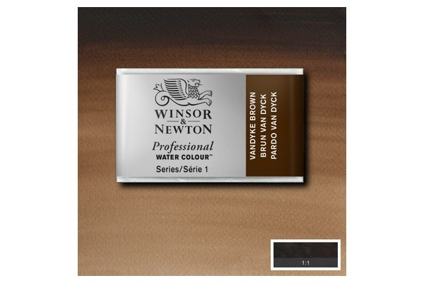 Prof Water Colour Pan/W Vandyke Brown 676 i gruppen SPORT, FRITID & HOBBY / Hobby / Male & Tegne / Kunstnerfarger / Akvarellfarger hos TP E-commerce Nordic AB (A09155)