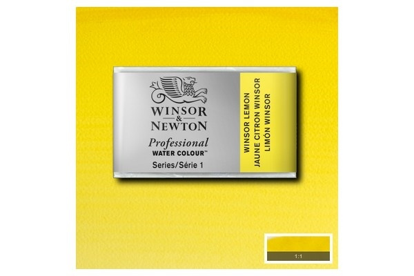 Prof Water Colour Pan/W Winsor Lemon 722 i gruppen SPORT, FRITID & HOBBY / Hobby / Male & Tegne / Kunstnerfarger / Akvarellfarger hos TP E-commerce Nordic AB (A09160)