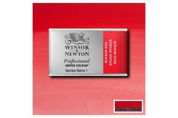 Prof Water Colour Pan/W Winsor Red 726 i gruppen SPORT, FRITID & HOBBY / Hobby / Male & Tegne / Kunstnerfarger / Akvarellfarger hos TP E-commerce Nordic AB (A09161)