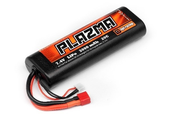 Plazma 7.4V 3000Mah 20C Lipo Rnd Case S.Pack 22.2W i gruppen LEKER, BARN OG BABY / Radiostyrt / RC Batterier / LiPo / 7,4V hos TP E-commerce Nordic AB (A09467)