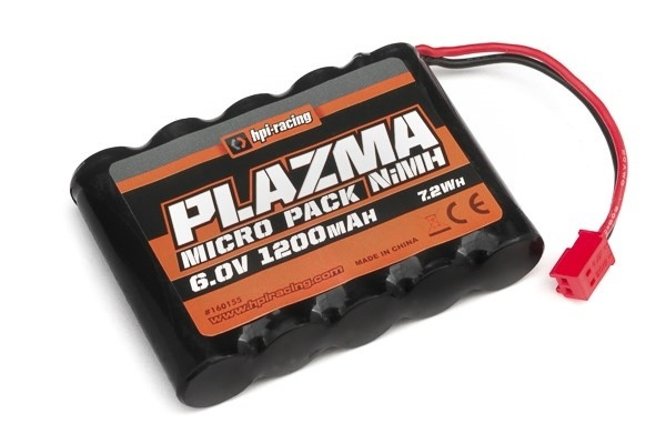 Plazma 6.0V 1200mAh NiMH Micro RS4 Battery Pack i gruppen LEKER, BARN OG BABY / Radiostyrt / RC Batterier / NiMH / 6,0V hos TP E-commerce Nordic AB (A09496)