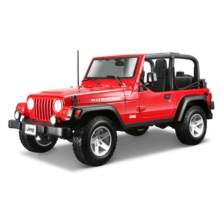 Jeep Wrangler Rubicon 1:18 Röd i gruppen LEKER, BARN OG BABY / Leker / Lekebiler hos TP E-commerce Nordic AB (A09623)