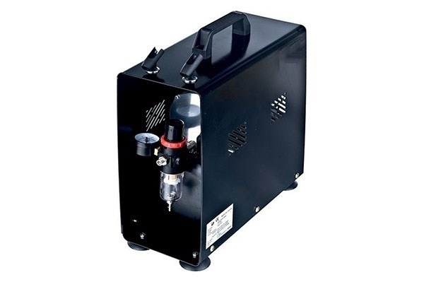 Airbrush-kompressor med tank og deksel i gruppen SPORT, FRITID & HOBBY / Hobby / Airbrush / Kompressorer hos TP E-commerce Nordic AB (A09760)