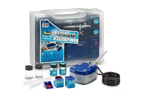 Basic Set med kompressor i gruppen SPORT, FRITID & HOBBY / Hobby / Airbrush / Sprøytepistoler hos TP E-commerce Nordic AB (A09890)