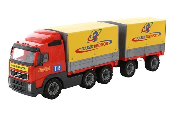Volvo lastebil med tilhenger foran 775x190x250mm i gruppen LEKER, BARN OG BABY / Leker / Lekebiler hos TP E-commerce Nordic AB (A10053)