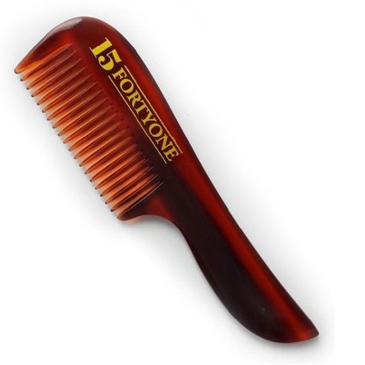 1541 London Pocket Size Moustache Comb i gruppen HELSE OG SKJØNNHET / Hår & styling / Barbering og trimming / Skjeggkammer og barberkoster hos TP E-commerce Nordic AB (A10187)