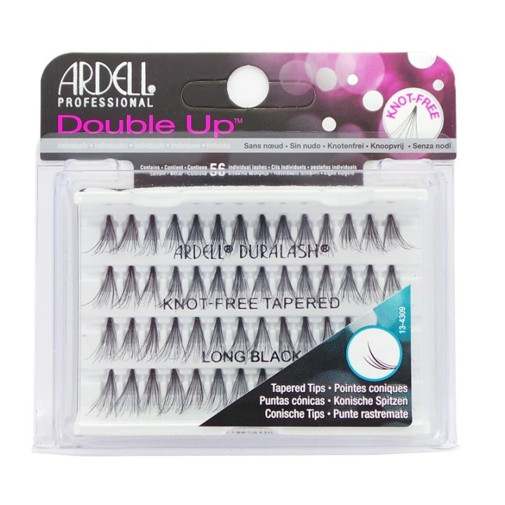 Ardell Double Up Individual Knot-Free Tapered Long Black i gruppen HELSE OG SKJØNNHET / Makeup / Øyne og øyebryn / Løsvipper hos TP E-commerce Nordic AB (A10260)