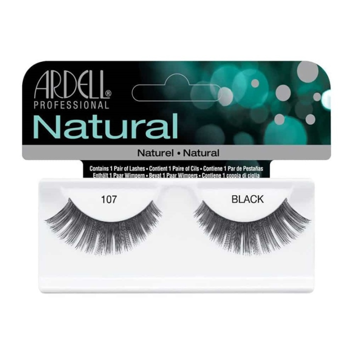 Ardell Natural Lashes 107 Svart i gruppen HELSE OG SKJØNNHET / Makeup / Øyne og øyebryn / Løsvipper hos TP E-commerce Nordic AB (A10315)