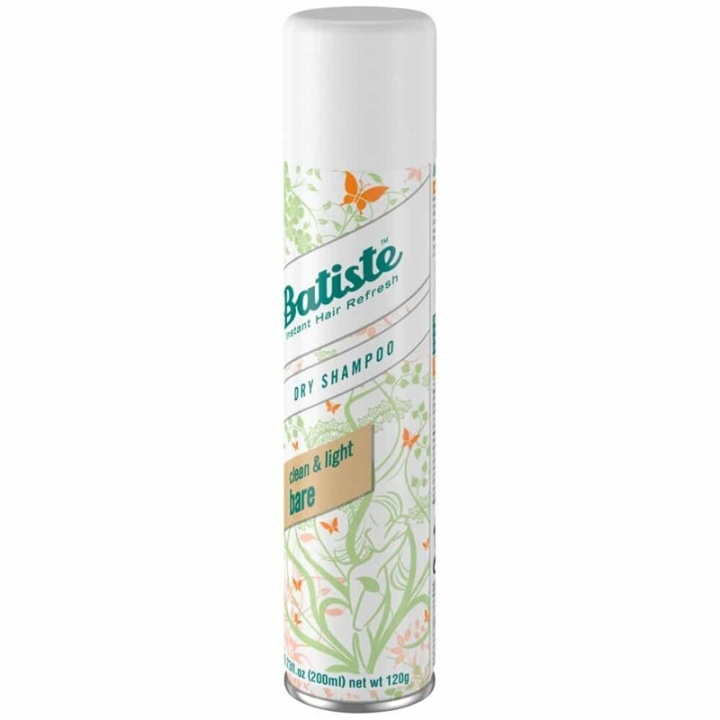 Batiste Dry Shampoo Natural & Light Bare 200ml i gruppen HELSE OG SKJØNNHET / Hår & styling / Hårpleie / Tørrsjampo hos TP E-commerce Nordic AB (A10390)