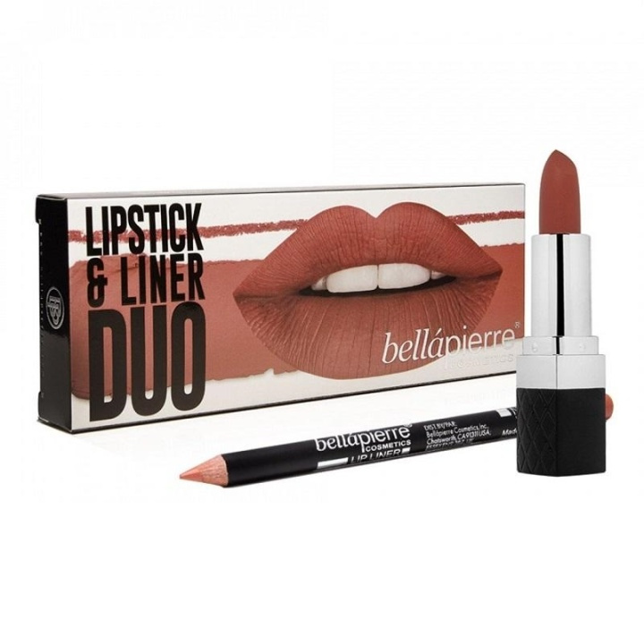 Bellapierre Lipstick & Liner Duo - Incognito i gruppen HELSE OG SKJØNNHET / Makeup / Lepper / Leppestift hos TP E-commerce Nordic AB (A10434)