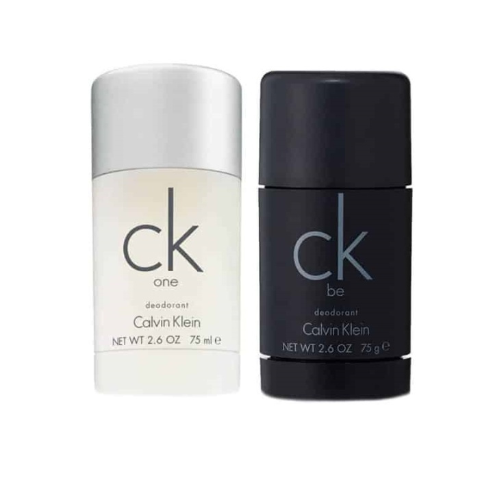 2-pack Calvin Klein CK One + CK Be Deostick 75ml i gruppen HELSE OG SKJØNNHET / Duft og parfyme / Deodorant / Deo for han hos TP E-commerce Nordic AB (A10561)