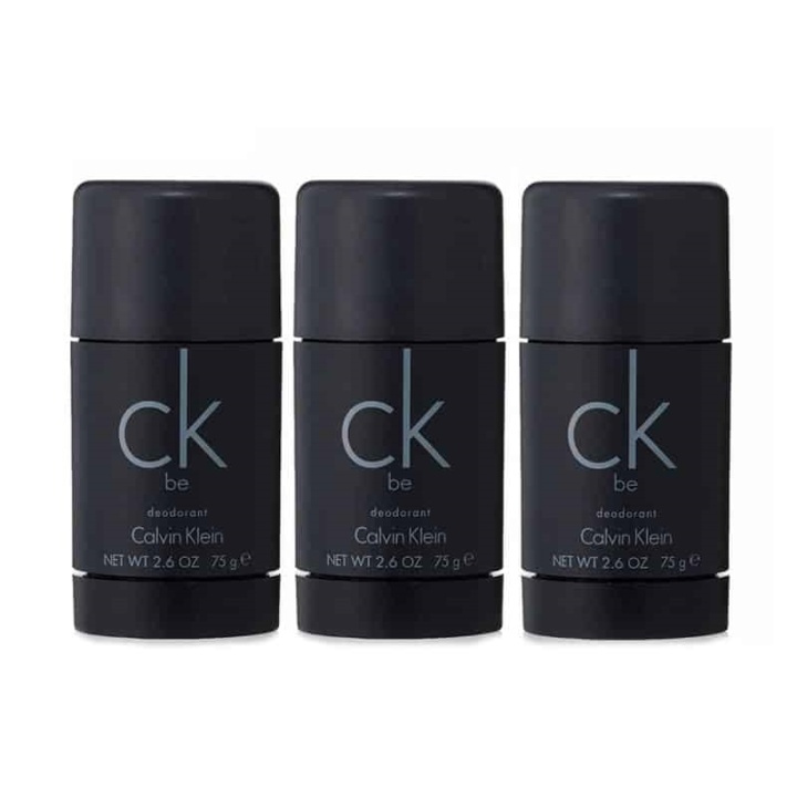 3-pack Calvin Klein CK Be Deostick 75ml i gruppen HELSE OG SKJØNNHET / Duft og parfyme / Deodorant / Deo for han hos TP E-commerce Nordic AB (A10562)