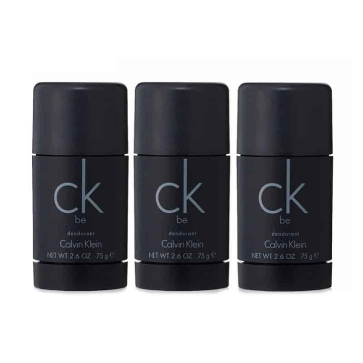 Calvin Klein Calvin Klein 3-pk CK Be Deostick 75ml i gruppen HELSE OG SKJØNNHET / Duft og parfyme / Deodorant / Deo for han hos TP E-commerce Nordic AB (A10562)