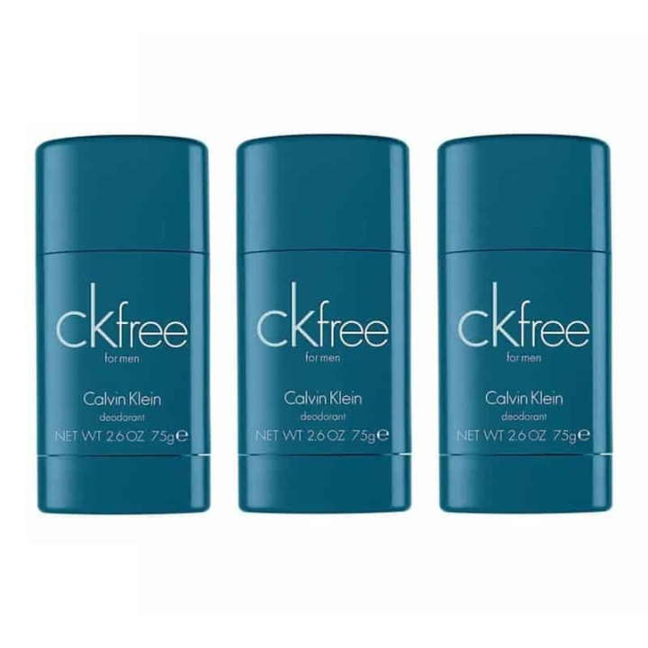 Calvin Klein Calvin Klein 3-pk CK Free Deostick 75ml i gruppen HELSE OG SKJØNNHET / Duft og parfyme / Deodorant / Deo for han hos TP E-commerce Nordic AB (A10563)