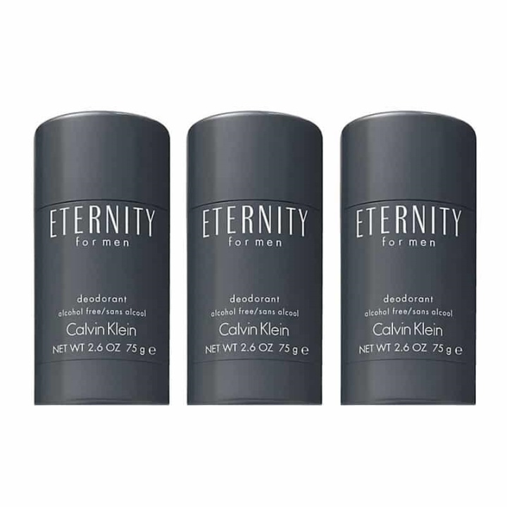 3-pack Calvin Klein Eternity For Men Deostick 75ml i gruppen HELSE OG SKJØNNHET / Duft og parfyme / Deodorant / Deo for han hos TP E-commerce Nordic AB (A10565)