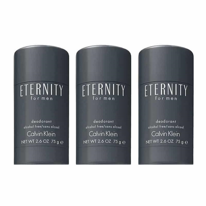 Calvin Klein 3-pk Calvin Klein Eternity For Men Deostick 75ml i gruppen HELSE OG SKJØNNHET / Duft og parfyme / Deodorant / Deo for han hos TP E-commerce Nordic AB (A10565)