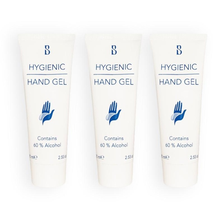 3-pack Brilliant Smile Hygienic Hand Gel With Alcohol 75ml i gruppen HELSE OG SKJØNNHET / Helsepleie / Hånddesinfeksjon hos TP E-commerce Nordic AB (A10672)