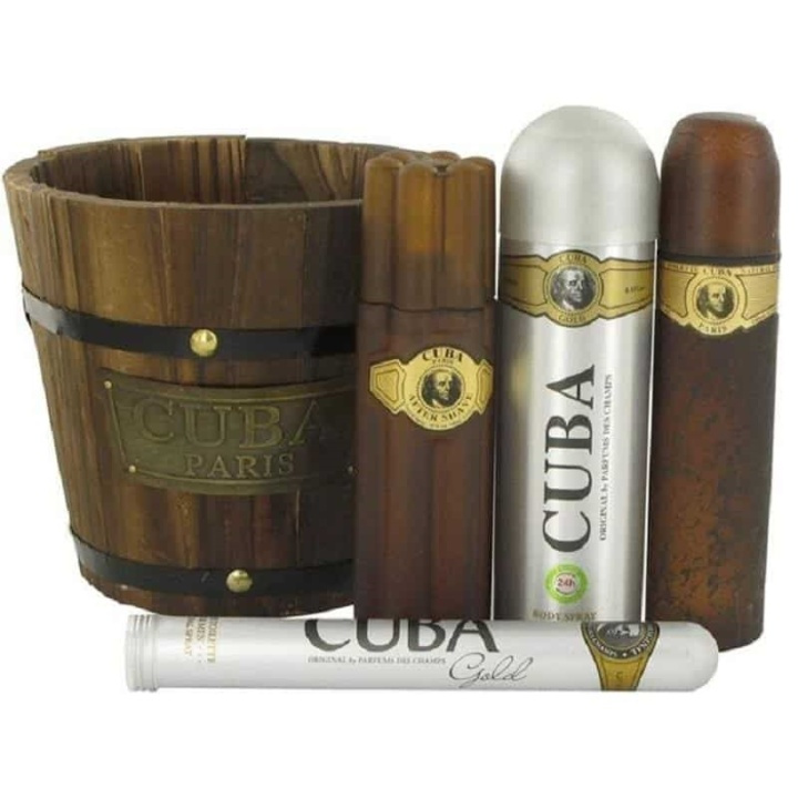 Cuba Cuba Giftset Gold Collection for Men Edt i gruppen HELSE OG SKJØNNHET / Duft og parfyme / Parfyme / Parfymebokser hos TP E-commerce Nordic AB (A10698)