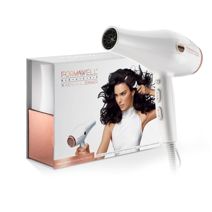 Formawell Beauty x Kendall Jenner Ionic Gold Fusion Pro Føntørker i gruppen HELSE OG SKJØNNHET / Hår & styling / Stylingverktøy / Hårfønere hos TP E-commerce Nordic AB (A10914)