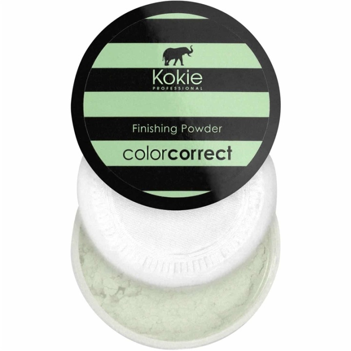 Kokie Cosmetics Kokie Colour Correct Setting Powder - Green Redness Correction i gruppen HELSE OG SKJØNNHET / Makeup / Makeup ansikt / Pudder hos TP E-commerce Nordic AB (A11188)