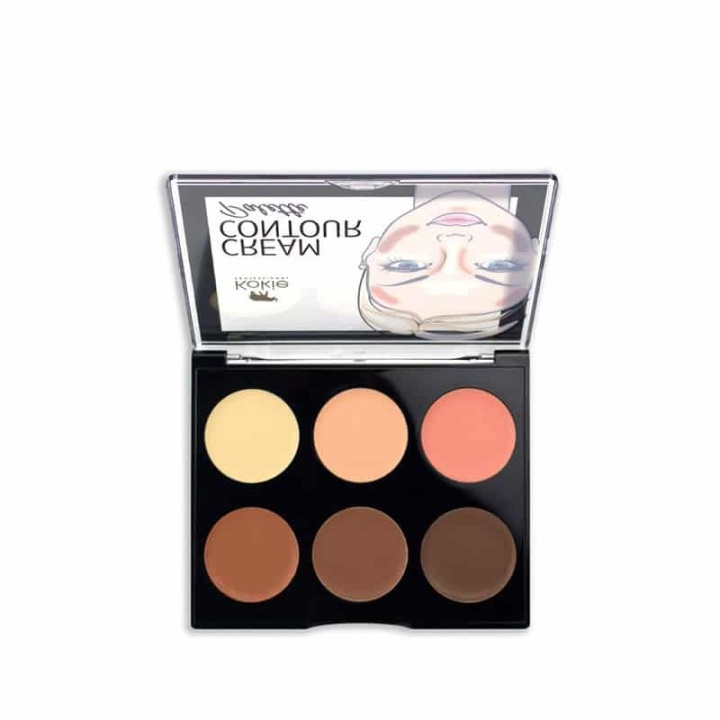 Kokie Cosmetics Kokie Cream Contour Palette - Deep/Dark i gruppen HELSE OG SKJØNNHET / Makeup / Makeup ansikt / Contour/Highlight hos TP E-commerce Nordic AB (A11190)