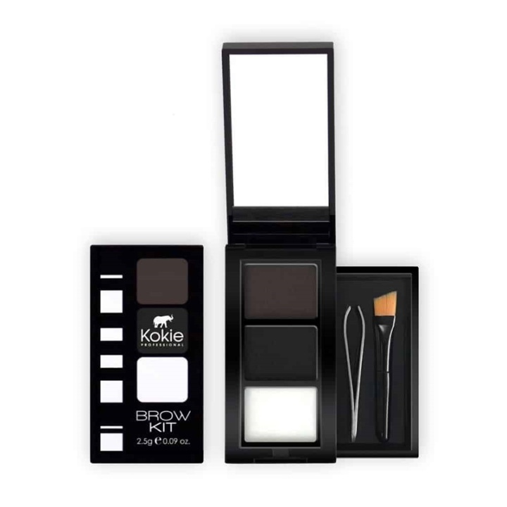 Kokie Eyebrow Kit - Black i gruppen HELSE OG SKJØNNHET / Makeup / Øyne og øyebryn / Øyenbrynssett hos TP E-commerce Nordic AB (A11253)