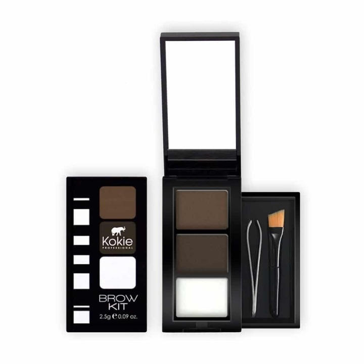 Kokie Cosmetics Kokie Øyenbrynssett - Mørk Brunette i gruppen HELSE OG SKJØNNHET / Makeup / Øyne og øyebryn / Øyenbrynssett hos TP E-commerce Nordic AB (A11256)