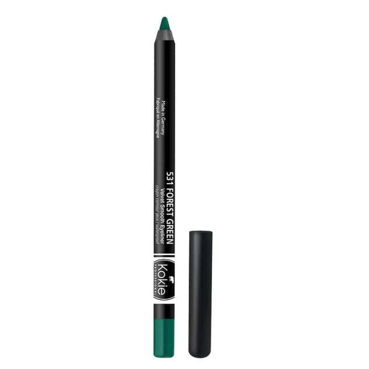 Kokie Velvet Smooth Eyeliner - Forest Green i gruppen HELSE OG SKJØNNHET / Makeup / Øyne og øyebryn / Eyeliner/Kajal hos TP E-commerce Nordic AB (A11557)