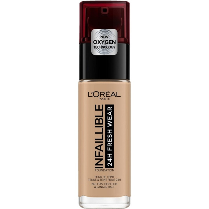 LOreal Paris Infallible 24H Fresh Wear 220 Sand 30ml i gruppen HELSE OG SKJØNNHET / Makeup / Makeup ansikt / Foundation hos TP E-commerce Nordic AB (A11666)