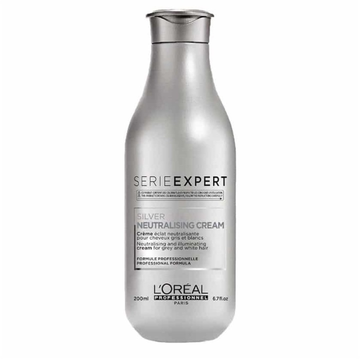 Loreal Serie Expert Silver Neutralising Cream Conditioner 200ml i gruppen HELSE OG SKJØNNHET / Hår & styling / Hårpleie / Hårfarge / Sølv balsam hos TP E-commerce Nordic AB (A11682)