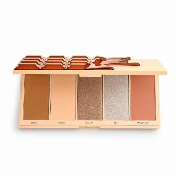 Makeup Revolution Chocolate Face Palette - Waffle i gruppen HELSE OG SKJØNNHET / Makeup / Makeup ansikt / Contour/Highlight hos TP E-commerce Nordic AB (A11756)