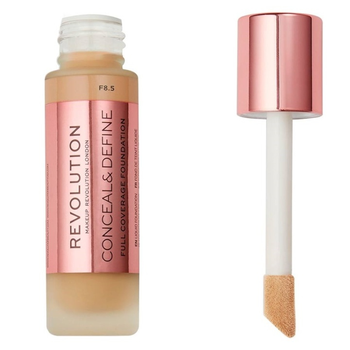 Makeup Revolution Conceal & Define Foundation F8.5 i gruppen HELSE OG SKJØNNHET / Makeup / Makeup ansikt / Foundation hos TP E-commerce Nordic AB (A11781)