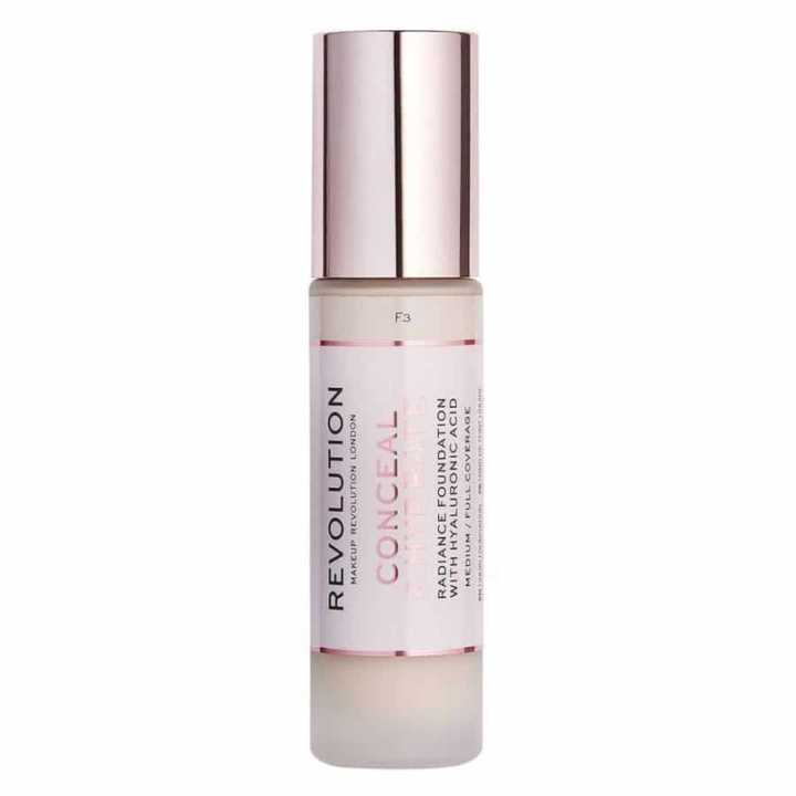 Makeup Revolution Conceal & Hydrate Foundation F3 i gruppen HELSE OG SKJØNNHET / Makeup / Makeup ansikt / Foundation hos TP E-commerce Nordic AB (A11796)