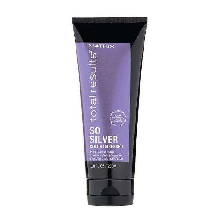 Matrix Total Results Colour Obsessed So Silver Mask 200 ml i gruppen HELSE OG SKJØNNHET / Hår & styling / Hårpleie / Hårmaske hos TP E-commerce Nordic AB (A12066)