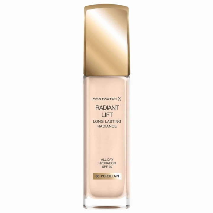 Max Factor Radiant Lift Foundation 30 ml - 30 Porcelain i gruppen HELSE OG SKJØNNHET / Makeup / Makeup ansikt / Foundation hos TP E-commerce Nordic AB (A12107)