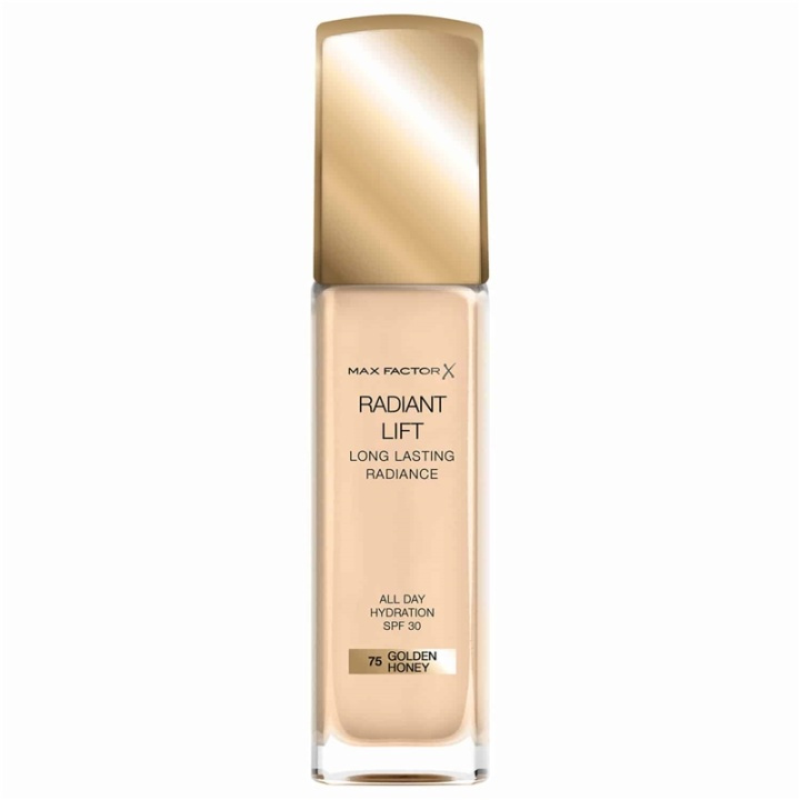 Max Factor Radiant Lift Foundation 30 ml - 75 Golden Honey i gruppen HELSE OG SKJØNNHET / Makeup / Makeup ansikt / Foundation hos TP E-commerce Nordic AB (A12112)